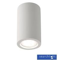 searchlight 9273 gypsum 1 light white plaster round ceiling light whic ...