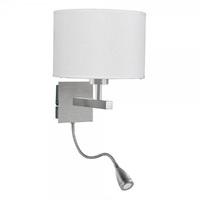 searchlight 3550ss 2 light wall light in satin silver with adjustable  ...