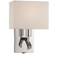 searchlight 5903cc 1 light wall light in chrome with white rectangular ...
