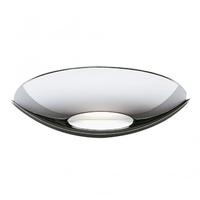 Searchlight 1107CC 1 Light Curved Wall Uplighter In Chrome With Glass Diffuser