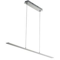 searchlight 2065ss modern led ceiling bar light in satin silver