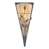 searchlight 3837 toga rustic bronze leaf wall light