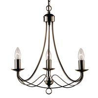 Searchlight 6343-3AB Maypole 3 Light Ceiling Pendant