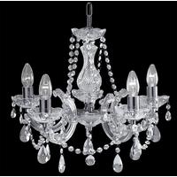 Searchlight 399-5 Marie Therese Chrome 5 Light Chandelier