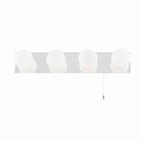 searchlight 6337 4 led 4 light mirror wall light with opal glass shade ...