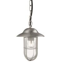 Searchlight 2191SS Well Glass 1 Light Outdoor Ceiling Lantern Light In Stainless Steel