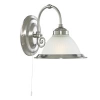 Searchlight 1041-1 American Diner 1 Light Satin Silver Wall Bracket