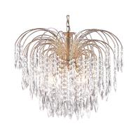 Searchlight 5175-5 Waterfall Gold 5 Light Ceiling Pendant