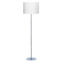 Searchlight 7550CC Chrome Floor Lamp With White Round Shade