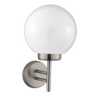 Searchlight 075 Globe Outside Wall Light In Stainless Steel