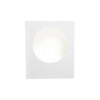 Searchlight 8791 Gypsum 1 Light LED Square Wall Light In Plaster Which Is Paintable