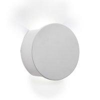 Searchlight 8447 Gypsum 1 Light Round Wall Light In Plaster Which Is Paintable