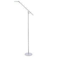 Searchlight 4871WH 9 LED Floor Lamp With White Shade In White