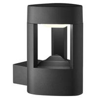 Searchlight 2005GY 1 Light Outdoor Wall Light With Clear Diffuser In Grey