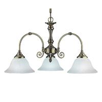 Searchlight 9353-3 Traditional Antique Brass 3 Light Ceiling Pendant
