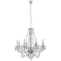 searchlight 8888 8cl marie therese 8 light clear acrylic chandelier