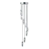 searchlight 888 8 sculptured ice 8 light halogen ceiling pendant