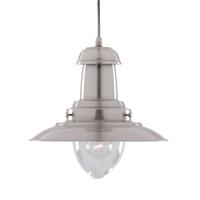 Searchlight 4301SS Fisherman Pendant Light Fitting Satin Silver