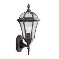 Searchlight 1565 Capri Rustic Brown Upright Small Outdoor Wall Light