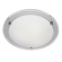 Searchlight 8242-42 Flush Large Circular Light with Mirrored Edge