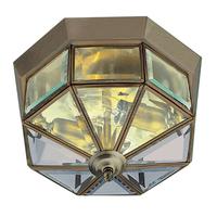 Searchlight 8235AB Flush fitting with Antique Brass Trim