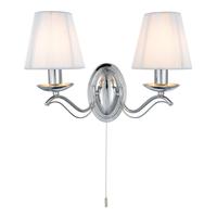 searchlight 9822 2cc andretti traditional chrome double wall light