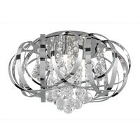 searchlight 5973 3cc tilly 3 light chrome crystal flush ceiling lamp