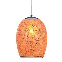 searchlight 8069or crackle orange mosaic glass pendant