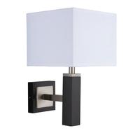 Searchlight 8878BR Waverley Brown Wood 1 Light Modern Wall Lamp