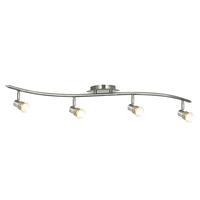 Searchlight P4333SS Decco 4 Light Halogen Bar Ceiling Light Silver