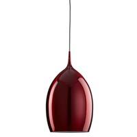 Searchlight 7572RE Vibrant Oval Ceiling Pendant Light in Anodised Red