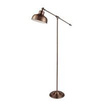 Searchlight 2028CU Macbeth Industrial Floor Lamp Brushed Copper