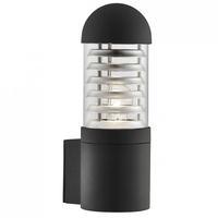 Searchlight 7898BK Outdoor Wall Light With Polycarbonate Diffuser In Black - Height: 320mm