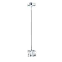 Searchlight Ice Cube 6771-1 1 Light Ceiling Pendant In Chrome