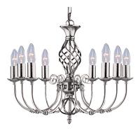 Searchlight 4489-8 Zanzibar 8 Light Silver Pendant