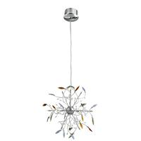 searchlight 8412 12cc faina 12 light coloured glass pendant