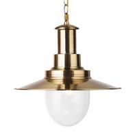 Searchlight 5301AB Large Fisherman Pendant Light in Antique Brass