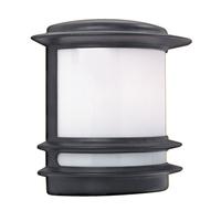 Searchlight 1812 Black Outdoor Half Wall Light