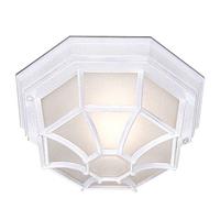 searchlight 2942wh outdoor hexagonal white flush light