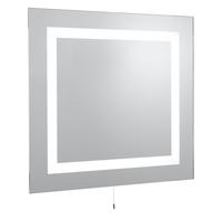 searchlight 8510 square illuminated bathroom mirror