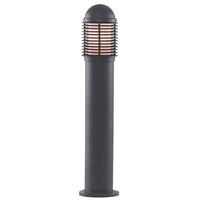 Searchlight 1082-730 Black Bollard Lamp with Grated Top