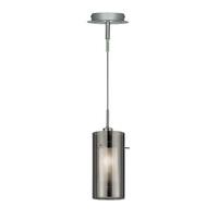 Searchlight 2301SM Duo 2 Single Ceiling Pendnat with Cylinder Shade