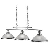 Searchlight 2683-3SS Bistro 3 way Ceiling Bar Pendant Light Silver