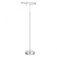 searchlight 4665ss apothecary 1 light floor lamp with swing arm in sat ...