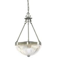 Searchlight 4772-2AB Windsor II Ceiling Pendnat Light in Antique Brass