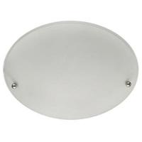 searchlight 3165 30 white round flush ceiling light with frosted glass