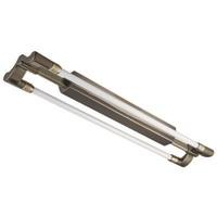 Searchlight 6640-24AB 2 Light Fluorescent Light With Cool White Light In Antique Brass
