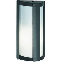 searchlight 3732gy half cylinder outdoor wall light in dark grey with  ...