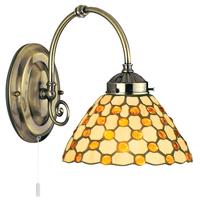 Searchlight 3141-1BR Raindrop Brown Tiffany Wall Light