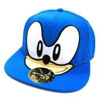 Sega Sonic The Hedgehog Big Face Snapback Baseball Cap One Size Blue (80215seg)